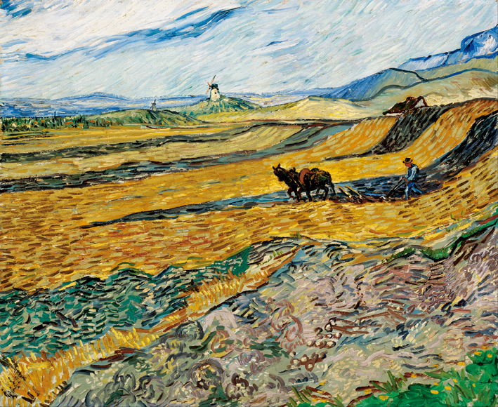  文森特·威廉·梵高  Vincent Willen Van Gogh ——封闭领域的农夫 1889